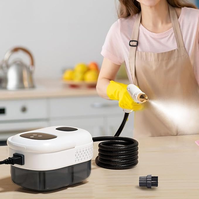 2500W Handheld Steam Cleaner High Pressure High Temperature Steam Cleaner Intelligent Steamer with Professional Pressurized Steaming Machine for Home (US Plug 110V)