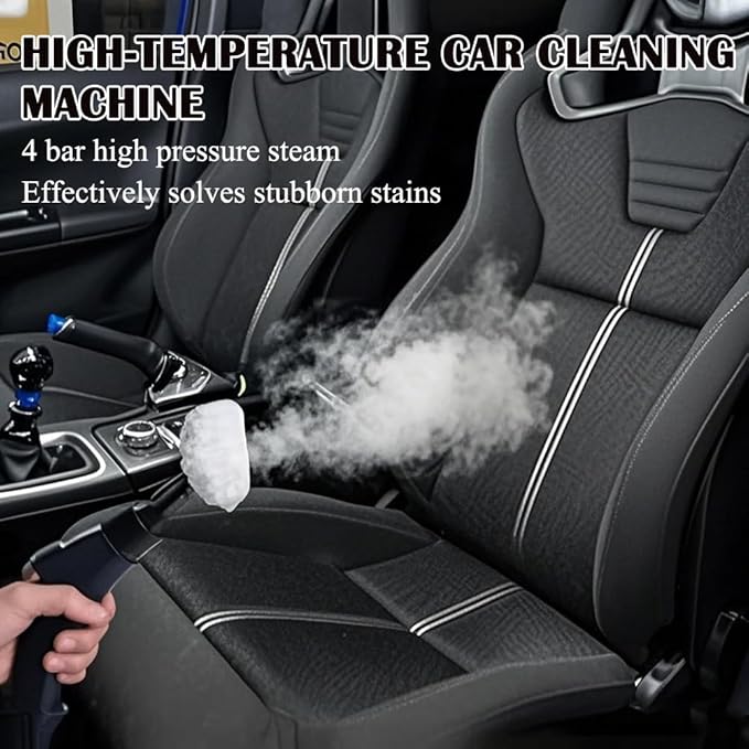 Black Large Capacity Water Tank Steam Cleaner Handheld Steam Cleaner Household High Temperature Pressurized Steam Machine Multi-Purpose Portable Steam Machine Cleaning Car