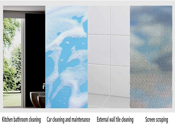 Window Cleaner Wipers Water Spraying Window Cleaner with Reusable Microfiber Pads for Hardwood Marble Tile Laminate Or Ceramic Floors 122Cm