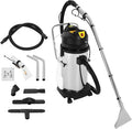 40L/11Gal Commercial Carpet Cleaner Machine4 WheelsExtractor Vacuum Washing Machine3 in 1 Multi-Purpose Portable Carpet Sofa Curtain Cleaner Vacuum Cleanerwith 22.97ft Cord(Two Packages)
