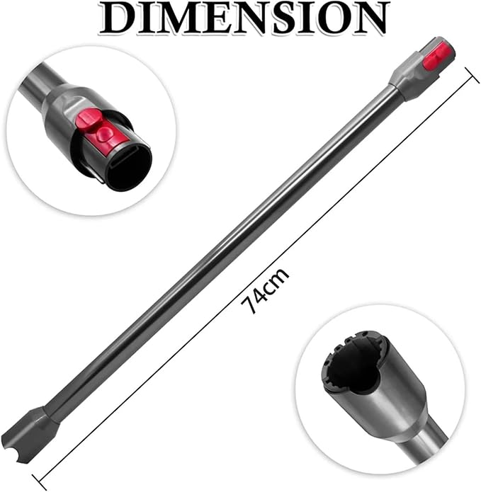 Cordless Stick Vacuum Cleaner Quick Release Straight Pipe Bar-B Extension Rod Compatible for Dyson V10 Digital Slim/V12 Detect Slim