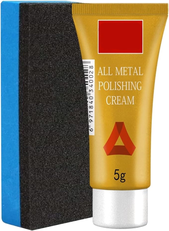 Metal Polishing Paste - Multifunctional Cleaner For Copper Tires Kitchen Metals - Rust Removal &amp Shining(2PCS)