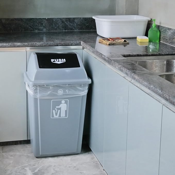 Large Garbage Bags 30 Gallon Clear Trash Bags for Yard Waste 70 Count F