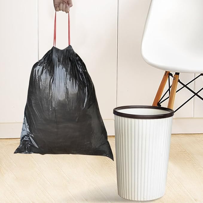Teyyvn 3 Gallon Black Drawstring Trash Bags 220 Counts