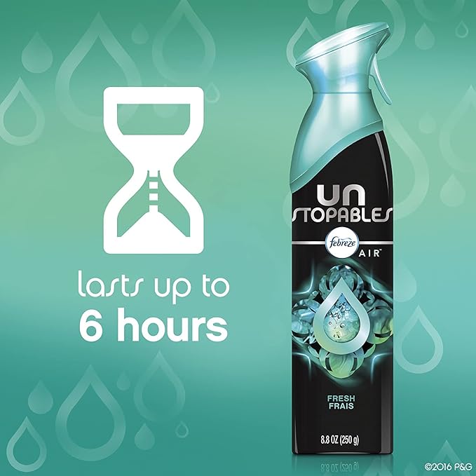 Febreze Unstoppables Fresh Aerosol 300 ml Pack of 6