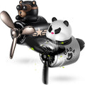 2 Pcs Car Air Freshener Cute Car Diffuser Cartoon Outlet Fan Air Diffuser for Car Vent Perfume Automotive Decoration(Panda Bear)