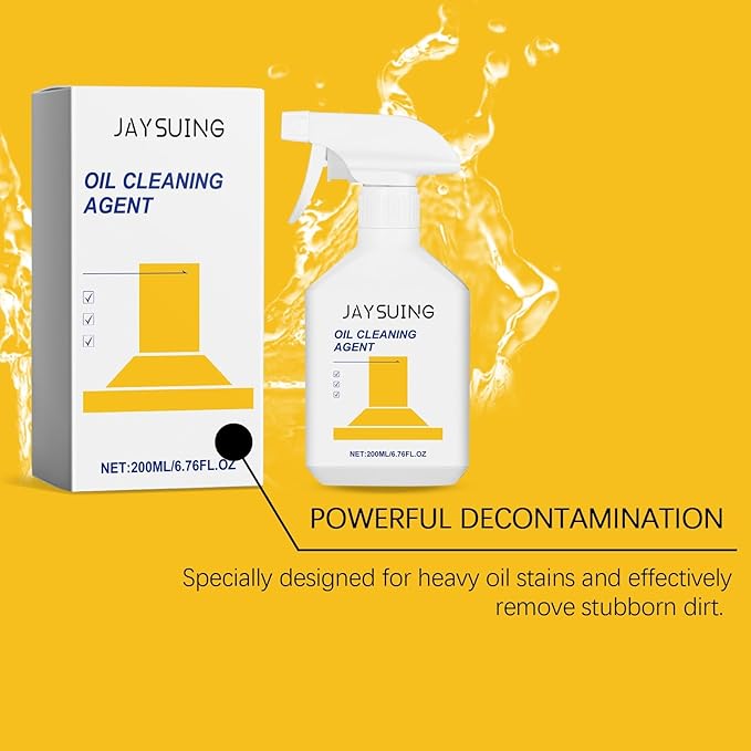 Kitchen Heavy Duty Grease Cleaner - Penetrates Stubborn Oil &amp Grime Fast-Acting Safe For Surfaces Easy To Use(3PCS)