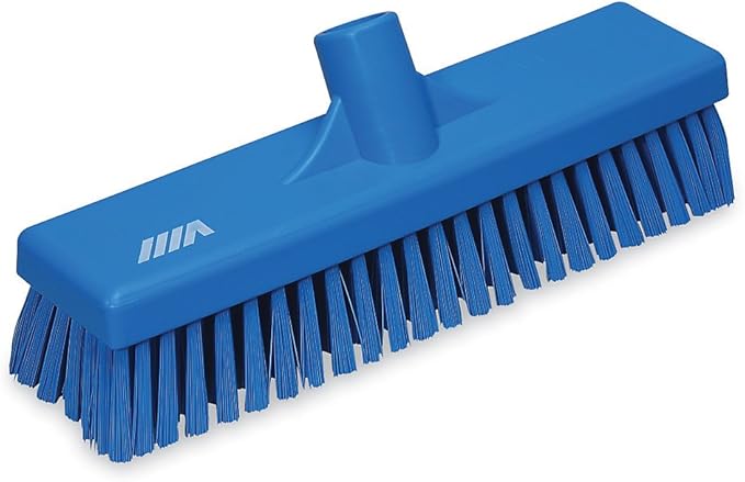 Vikan Stiff Floor Scrub Brush - 12W - Blue - Blue