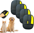 Electrostatic Pet Hair Removal Gloves: Quick Wiping - Reusable &amp Washable for Sofa Clothing Pet Beds Effortless Cats &amp Dogs Hair Remover for Busy Pet Owners (4pcs-Black)