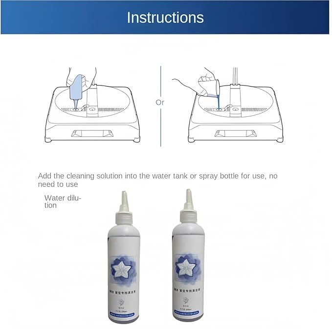 Multi-Surface Winbot Cleaning Solution Compatible With ECOVACS W1S/ W1 PRO/ W2 PRO Window Cleaning Machine Cleaning Accessories(230mlx10)