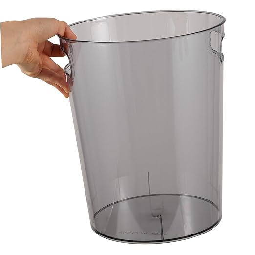 Modern Small Trash Can for Bedroom Plastic Garbage Bin Easy-Access Wastebasket for Home Office Stylish Design Fits Any Decor for Compact Spaces