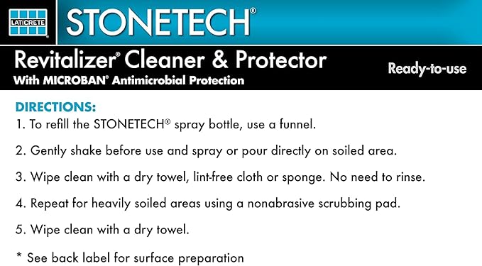 StoneTech RTU Revitalizer Cleaner &amp Protector for Tile &amp Stone 1-Gallon (3.785L) Cucumber Scent