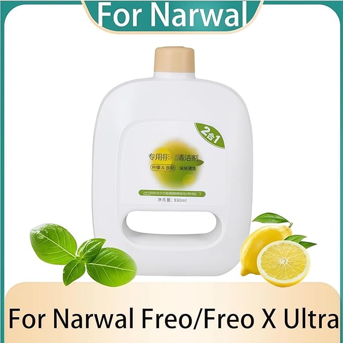 930mL Large Capacity Floor Cleaning Solution Compatible With NARWAL J1 J2 J3 J4 K1. Natural Lemon Fragrance Vacuum Cleaner Special(930ML 1pc)