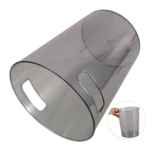 Portable Small Trash Can Round Plastic Wastebasket with Opening for Bedroom Kitchen Office Public Spaces Design for Easy Use and Convenience
