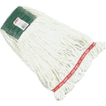 Rubbermaid Commercial Products Web Foot Shrinkless Medium 20 OZ Blend Wet Mop 5 Headband White for Janitorial/Professional Cleaners for Hard Floors Hardwood/Tile/Smooth Concrete
