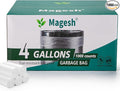 Magesh 4-6 Gallon Trash Bag Strong Leakage-Free Small Garbage Bags Unscented Thick for Bathroom Office Kitchen Small Trash Can 15L 1000 Bags Clear