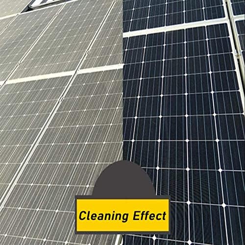 Glass Cleaning Brush Home Water Fed Telescopic Pole Kit Solar Panel Brush Rotating for Photovoltaic PanelWindow Cleaning Rod with Brush Squeegee and 20 M Hose 10.8 M/36 Ft Window Glass Clea