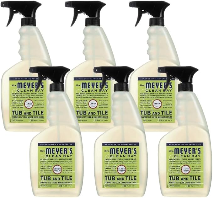 Mrs. Meyer's Tub and Tile Cleaner Lemon Verbena - (Case of 6 - 33 fl oz)