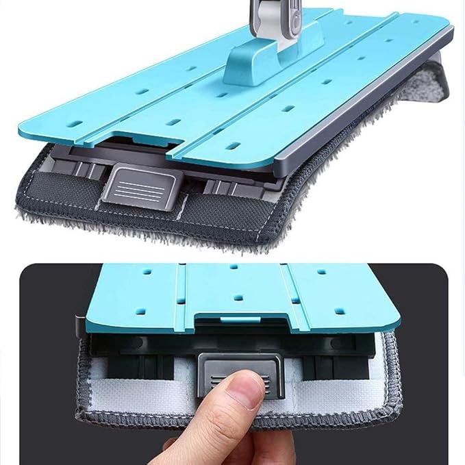 Self-Cleaning and Squeeze Multi Purpose All-in- 360 Degree Rotatable Flat Floor Mops Microfiber Cloth Pad