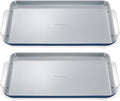 Caraway Non-Stick Ceramic Large Baking Sheet Duo - Naturally Slick Ceramic Coating - Non-Toxic PTFE &amp PFOA Free - Perfect for Baking Roasting and More - Large (18 x 13) - Navy