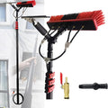 3.6m~10.8m Extendable Water Fed Pole Kit Window Cleaner Brush Professional Solar Panel Window Cleaner Telescopic Window Glass Cleaning Brush7.2M/24FT