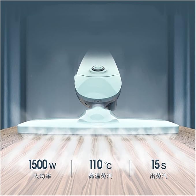 Household steam mop Electric high Temperature steam Cleaning Artifact Multifunctional Non-Wireless Mopping Machine (Color : Milk Gum Size : Small) (Package Small)