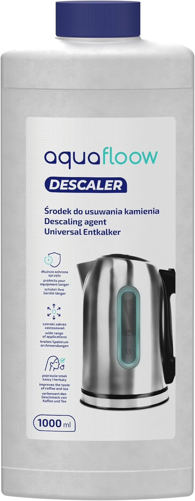 Universal Liquid Descaler for Fully Automatic Coffee Machines 1 L | Coffee Machines Descaler Liquid | Descaling &amp Cleaning Universal Cleaner Coffee Machine &amp For Irons &amp Kettles