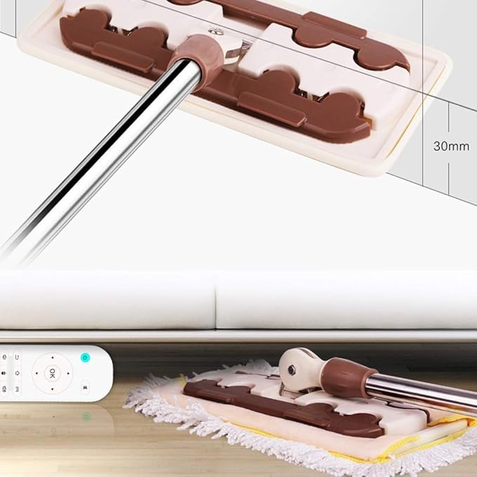 Hardwood Dust Microfiber Floor Mop Reusable Microfiber Flat Mop Cloths/Pads - for Home Kitchen Bathroom Cleaning - Wet Or Dry Usage On Hardwood Laminate &amp Tile