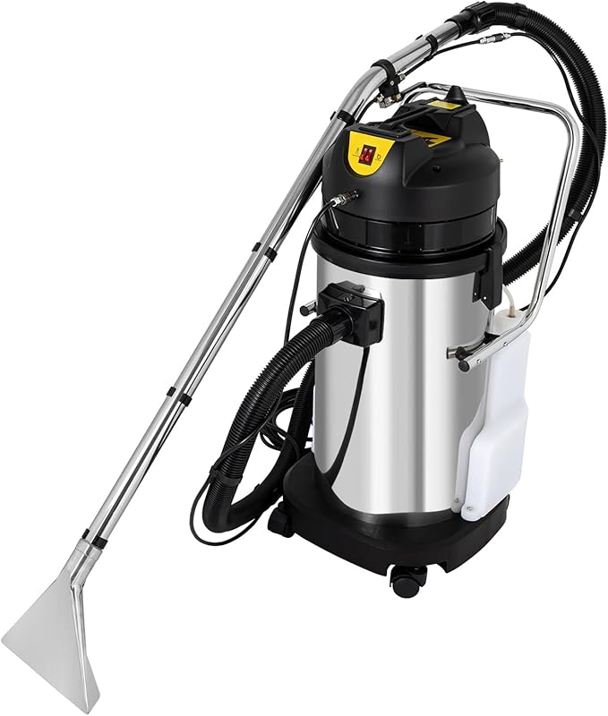 3in1 Commercial Carpet Cleaning MachineVacuum Cleaner ExtractorStainless Steel Carpet Shampooercarpet Extractor for Carpets Sofas and Car Grooming ﻿ (40L/11gal)