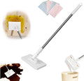 Snap Grip Mini Mop Cloth Changing Mini Mop 39 Inch Zero Touch Disposable Lazy Mops with 5 Refill Cloths Wash-Free Minis Mops for Wet/Dry Floors Tile Corners Home Kitchen Cleaning Essentials (1)