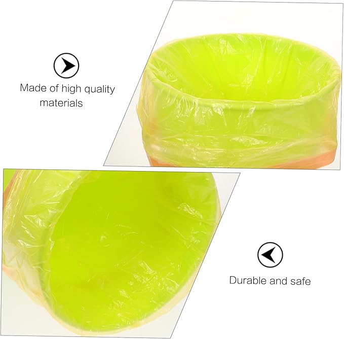 10 Packs Disposable Drawstring Garbage Bags Each Thick Plastic Trash Bags with Handles Waste Organizer for Kitchen Office Living Home Supply Total