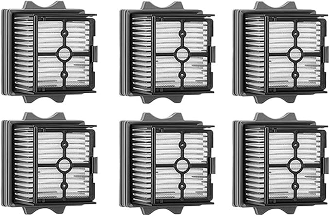 AgaShi Combo Roller BrushHepa FiltersWet Dry Cordless Vacuum Cleaner Spare Parts Accessories ReplacementCompatible for Tineco Floor One S5 (Color : 6 Filters)