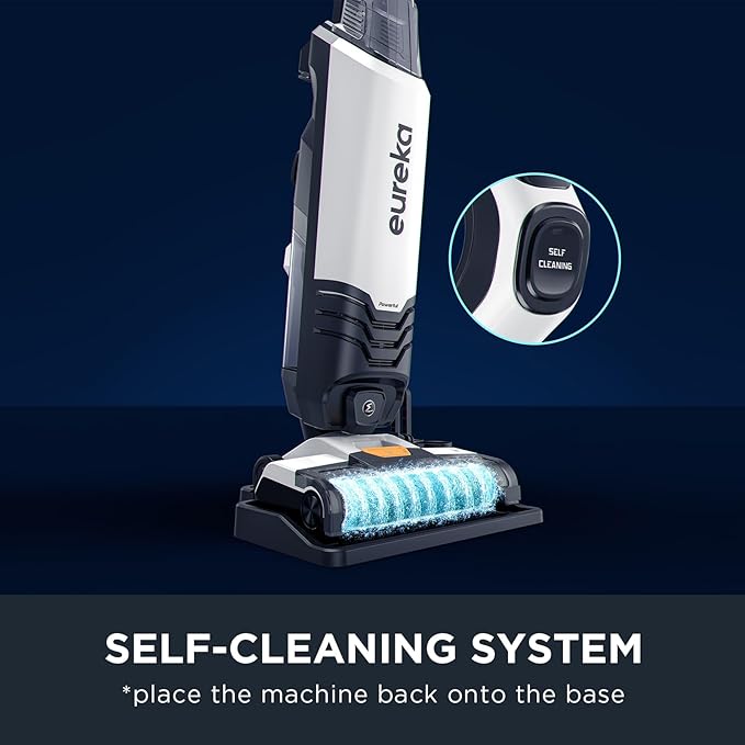 Eureka All in One Wet Dry Vacuum Cleaner and Mop for Multi-Surface Lightweight Self-Cleaning System for Hard Floors and Area Rugs 2-in-1 Corded