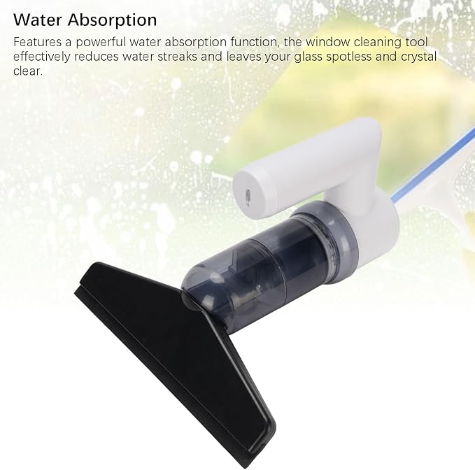 Automatic Window Cleaner Electric Design Water Absorption Anti Condensation for Glass Anti Fog Safety Features Li Battery 2000mAh (1#)