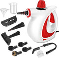 Handheld Pressurized Steam Cleaner with 12 pcs Accessories Portable Steamer for Cleaning Steam Cleaner for Home Use Steamer for Cleaning Car Furniture Floor Upholstery Grout and Tile Red