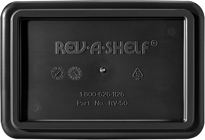 Rev-A-Shelf 50 qt. Black Polymer Replacement Waste Container Pullouts