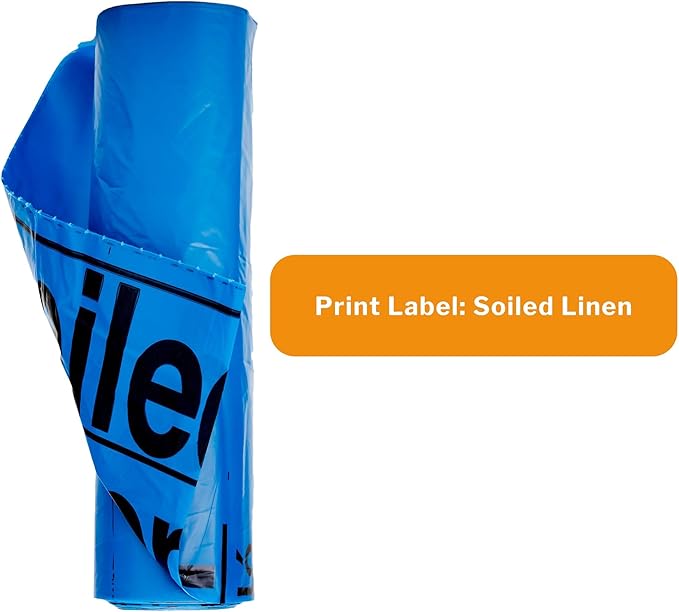 McKesson Soiled Linen and Laundry Handling Bags - Star-Sealed Bottom 1.2 mil - Blue 40 gal - 45 gal Capacity 40 in x 46 in 100 Count