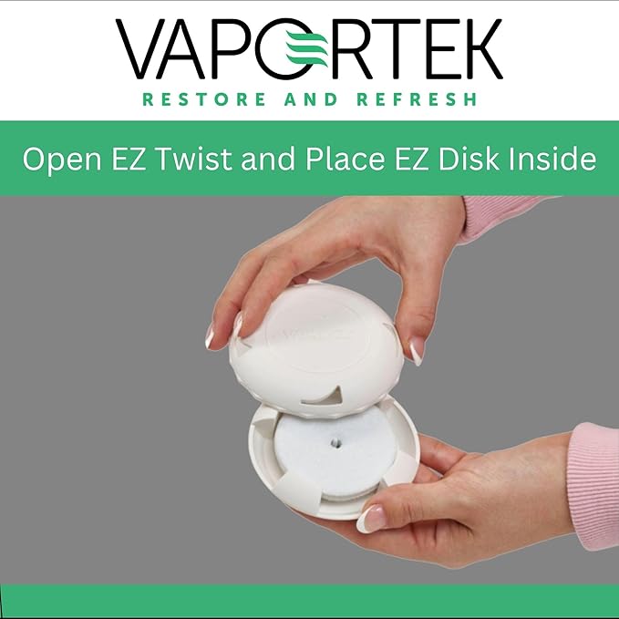 Vaportek EZ-Disk fragrance disk for use in EZ-Twist holder 12 disks S.O.S smoke neutralizing Scent