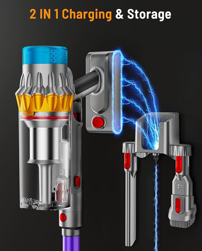 Cordless Vacuum Cleaner 650W 55KPA 70Min Powerful Vacuum Cleaners for Home Self-Standing Stick Vacuum Cordless Rechargeable/ Anti-Tangle/OLED Screen/1.8L Cup for Home Pet Hair/Carpet/Hardwood Floor