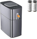 MOPUP Touchless Bathroom Trash Can 4 Gallon Narrow Metal Automatic Privacy Garbage CansMotion Sensor Trash Bin for BedroomOfficeToiletRV