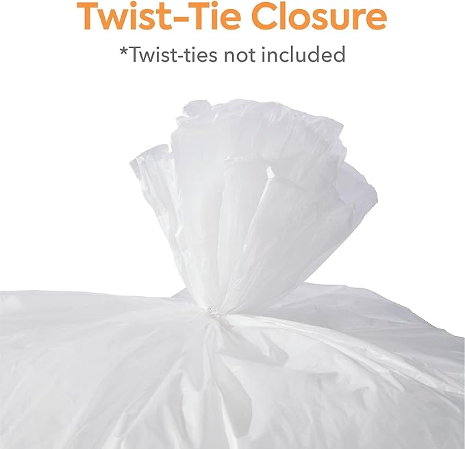 Professional 40-45 Gallon Trash Bag 40 x 48 High Density 16 mic Natural 250 Bags/Box