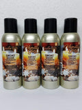 Smoke Odor Exterminator 198 gm/ 7 oz Large Spray Vanilla Glitz Set of Four Cans.