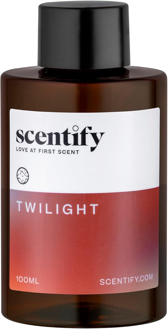 Scentify Holiday Twilight Aroma Oil Christmas Refill Scent for Oil Diffusers - Apple Spice Clove Citrus - Luxurious Relaxing Aromatherapy Fragrance 100ml 3.38oz