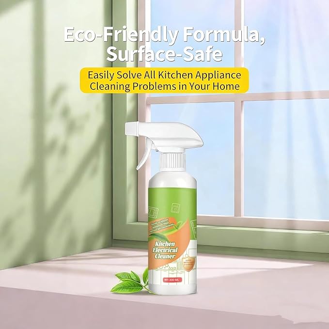 Natural Electrolyzed Ion Kitchen Cleaner Spray - Heavy Duty Oven &amp Stove Cleaner Multipurpose Cleaning Spray for Stubborn Kitchen Oil Stains &amp Grease (2)