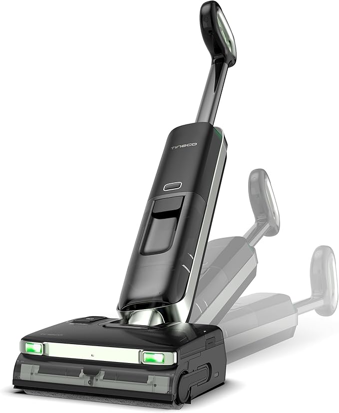 Tineco Floor ONE S7 Master Wet Dry Vacuum Cleaner 23kPa Suction Vacuum Mop with DustReveal Green Headlight 65 Min Runtime 185°F Flashdry 3.9inch Ultra-Slim Stretch Mop