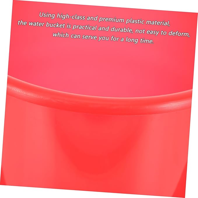 SAFIGLE 5L Plastic Bucket with Handle for Household Cleaning Gardening and Pet Care - Lightweight Multipurpose Water Pail for Indoor and Outdoor Use