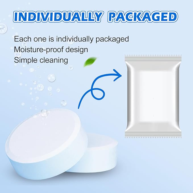 Automatic Toilet Bowl Cleaner Tablets–Fresh ScentLong-Lasting Clean–Safe for Tanks&ampPipes Deodorizing and Descaling –Bathroom Cleaner Against Tough Stains Keeps Bowl Clean Between Washes-50 PACK-1