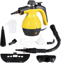 Goplus Handheld Pressurized Steam Cleaner Multi-Purpose Steamer Steam Iron 1050W W/Attachments(Yellow)
