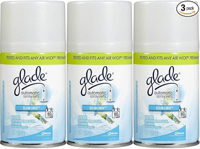 Glade Automatic Spray Refill - Clean Linen - 6.2 oz - 3 pk