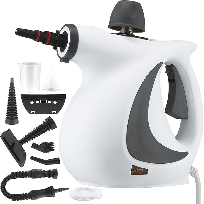 Steam CleanersHandheld Steam Cleaner For Home Steam Cleaner For Car Steam Cleaner Handheld Hand Held Cleaner Sakerplus Steam Disinfection Cleaner (grey)